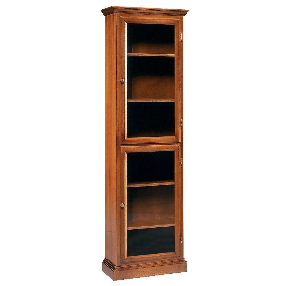 klasszikus polgari uveges ajtos vitrines szekreny polcos mediterran klasszikus barna dio cseresznye tomorfa elegans olasz toszkan butor butorok lameridiana lakberendezesi uzlet.jpg